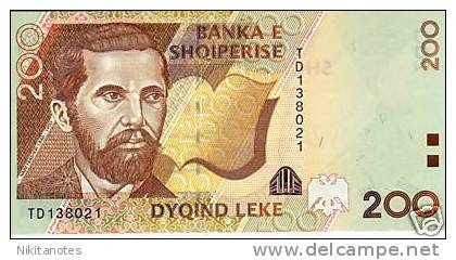 ALBANIA - 200 LEKE 2001 UNC - Albanië