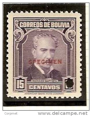 BOLIVIA - SPECIMEN - 1935 MARIANO BATISTA - Yvert # 189 - MINT NH - Bolivia