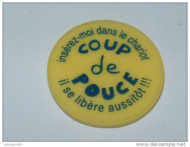 Jeton De Caddies - Ecoles De THEDING - Coup De Pouce - Trolley Token/Shopping Trolley Chip