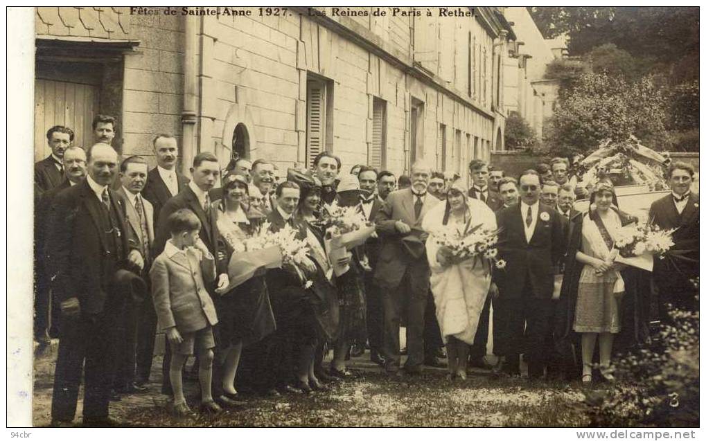 CPA (08) RETHEL  Fetes De Sainte Anne 1927 Les Reines De Paris  (CARTE PHOTO ) - Rethel