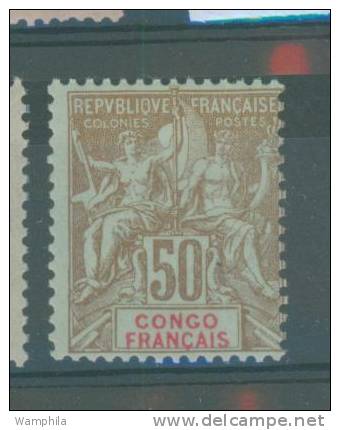 Congo Français N° 42 à 45 Neuf * Sauf N° 43 Bord De Feuille & ***, Cote: 40€ - Autres & Non Classés