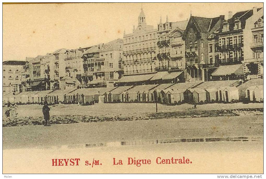 HEYST-SUR-MER Voor 1906 LA DIGUE CENTRALE Nu KNOKKE-HEIST * Belgische Kust - Littoral Belge 1779 - Heist