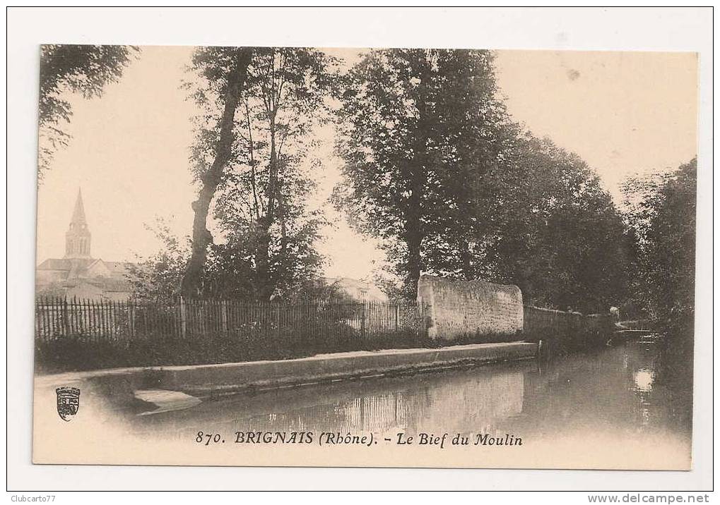 Brignais (69) : Le Bief Du Moulin Environ 1910. - Brignais