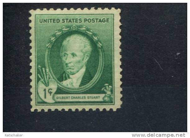 U.S.A. MET SCHARNIER HINGED SCOTT 884 FAMOUS AMERICAN ISSUES GILBERT CHARLES STUART - Unused Stamps