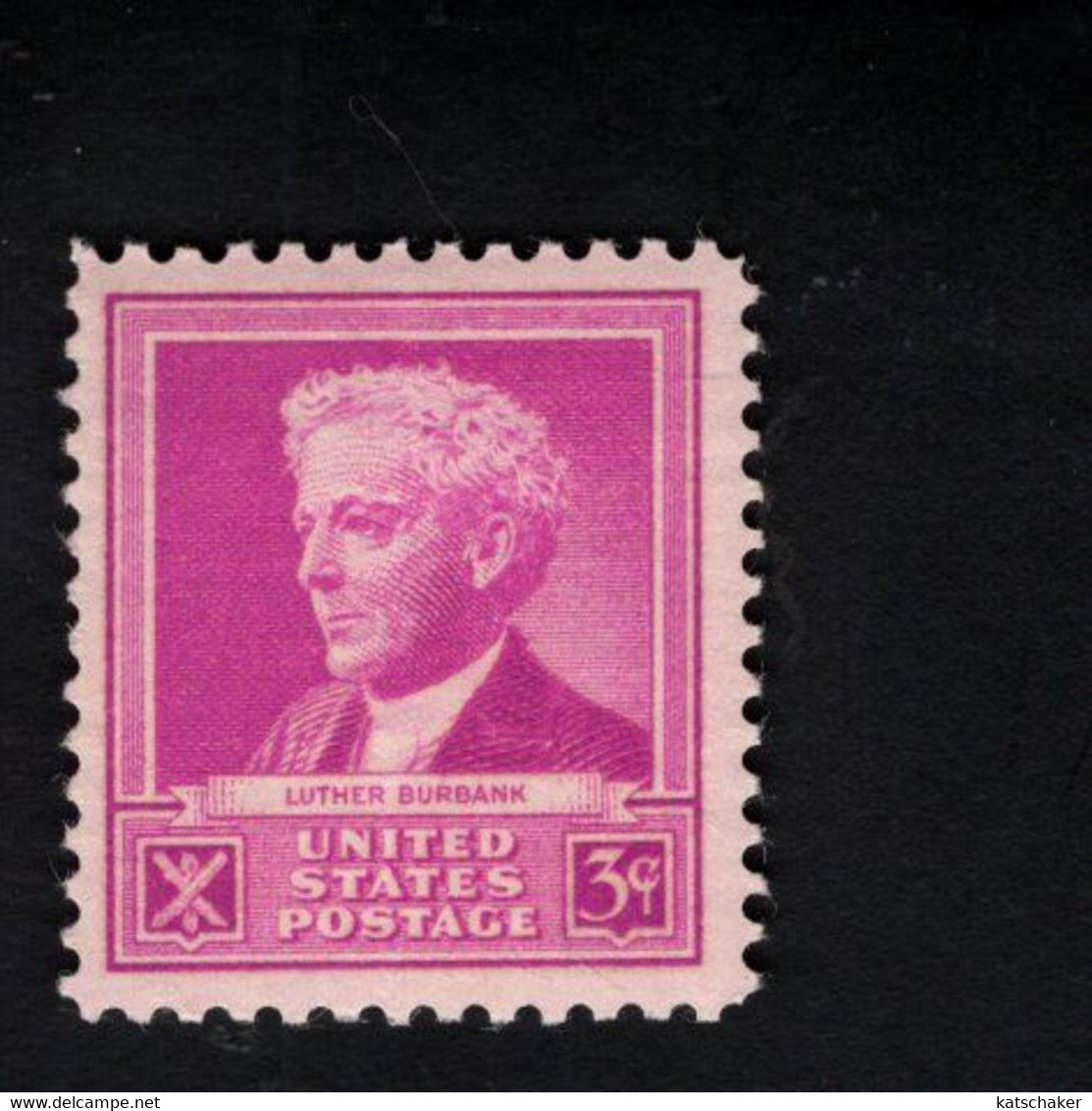 093712096 U.S.A. MET SCHARNIER HINGED SCOTT 876 FAMOUS AMERICAN ISSUESLUTHER BURBANK - Neufs