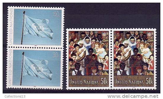 NATIONS UNIS - NEW YORK - 595/596** (paire) Cote 4,20 Euros Depart à 10% - Unused Stamps