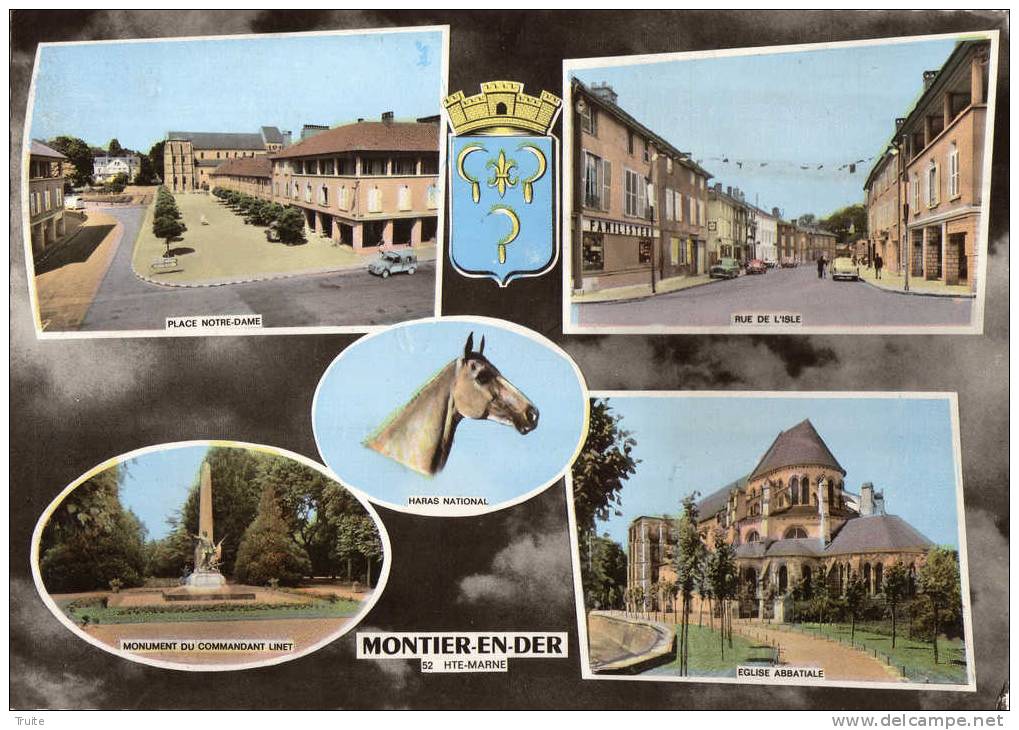 MONTIER-EN-DER  MULTICARTES PLACE NOTRE-DAME RUE DE L ISLE - Montier-en-Der