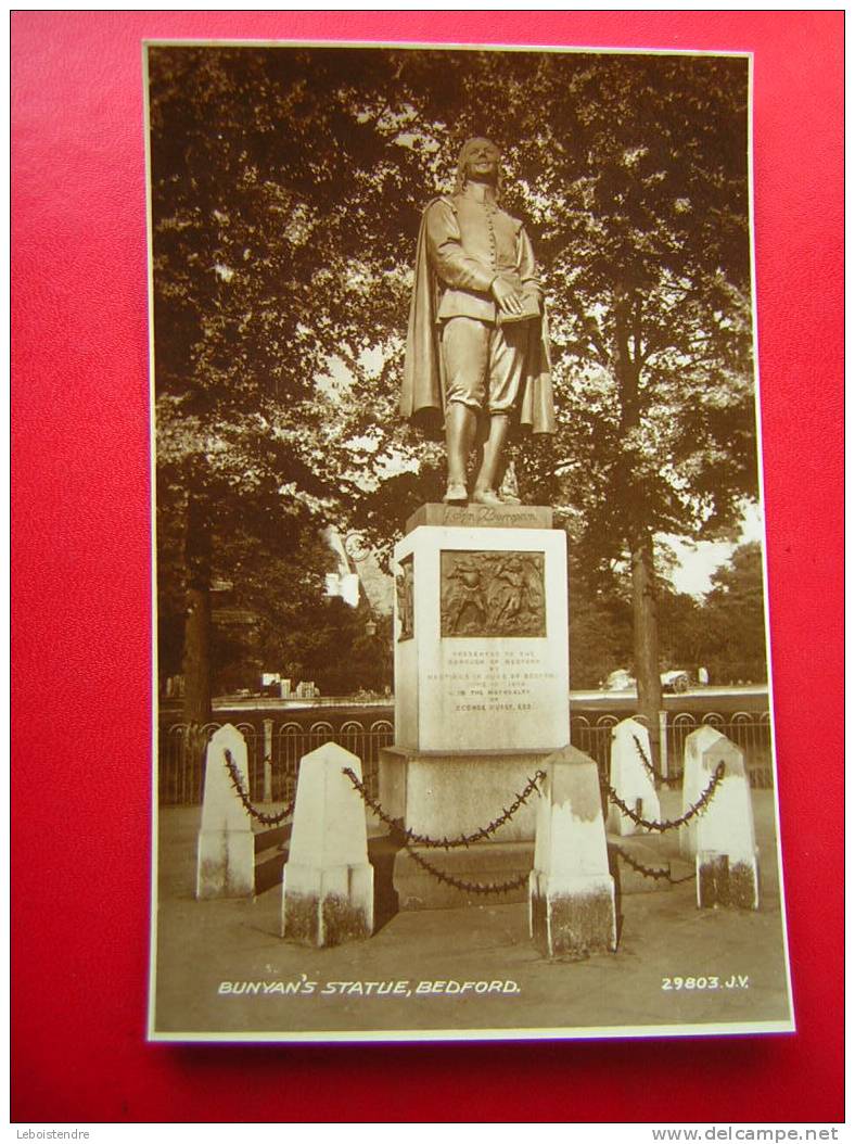 CPSM OU CPA PHOTO-ANGLETERRE-BUNYAN'S STATUE,BEDFORD-NON VOYAGEE-CARTE EN BON ETAT. - Bedford