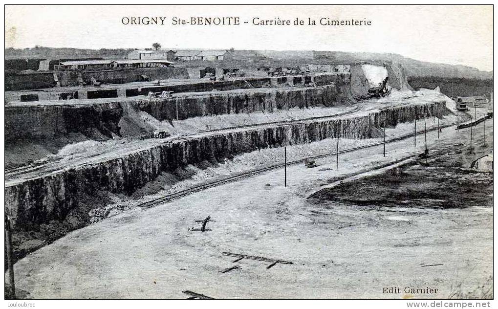 02 ORIGNY SAINTE BENOITE CARRIERE DE LA CIMENTERIE - Autres & Non Classés