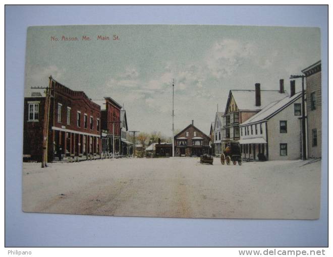 No. Anson Me    Main Street      Circa 1907 - Sonstige & Ohne Zuordnung