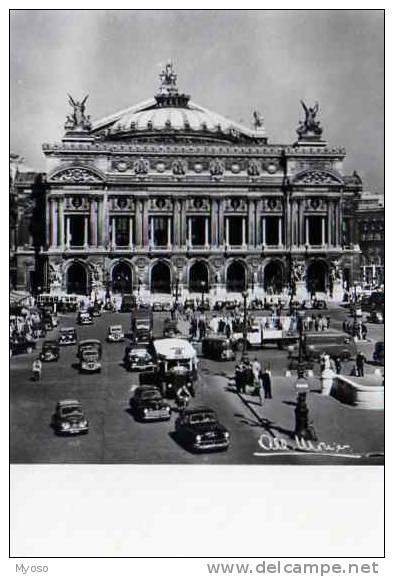 Albert MONIER Paris L'Opera, Autobus, Automobiles - Monier