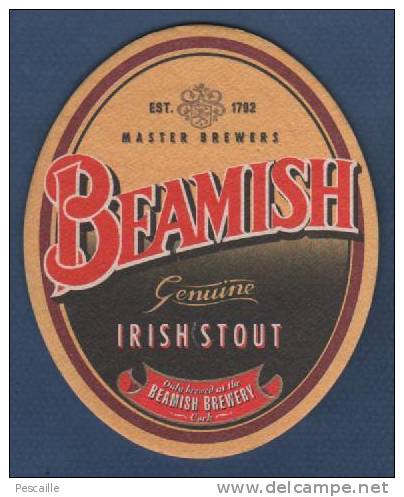 SOUS BOCK - BEAMISH GENUINE IRISH STOUT - CORK - Sous-bocks