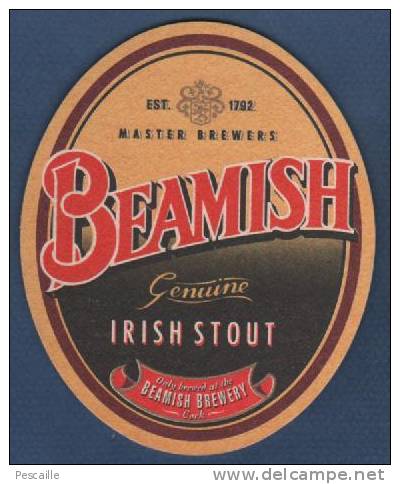 SOUS BOCK - BEAMISH GENUINE IRISH STOUT - CORK - Sous-bocks