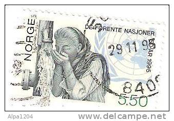 TIMBRE NORVEGE 1995 "50e Anniversaire De L'ONU" - Gebraucht