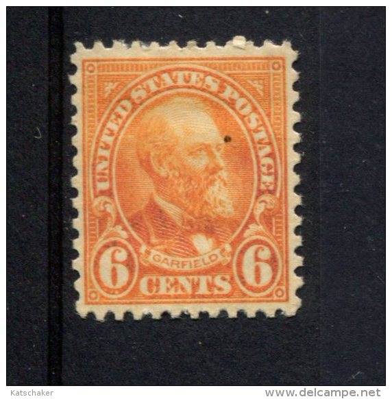 93769465 U.S.A. SCHARNIER  HINGED SCOTT 558 REGULAR ISSUE GARFIELD - Unused Stamps
