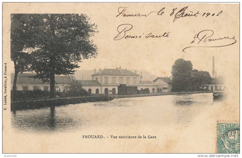 CPA (54)  FROUARD  Vue Extérieur De La Gare   ( Carte 1900 ) - Frouard
