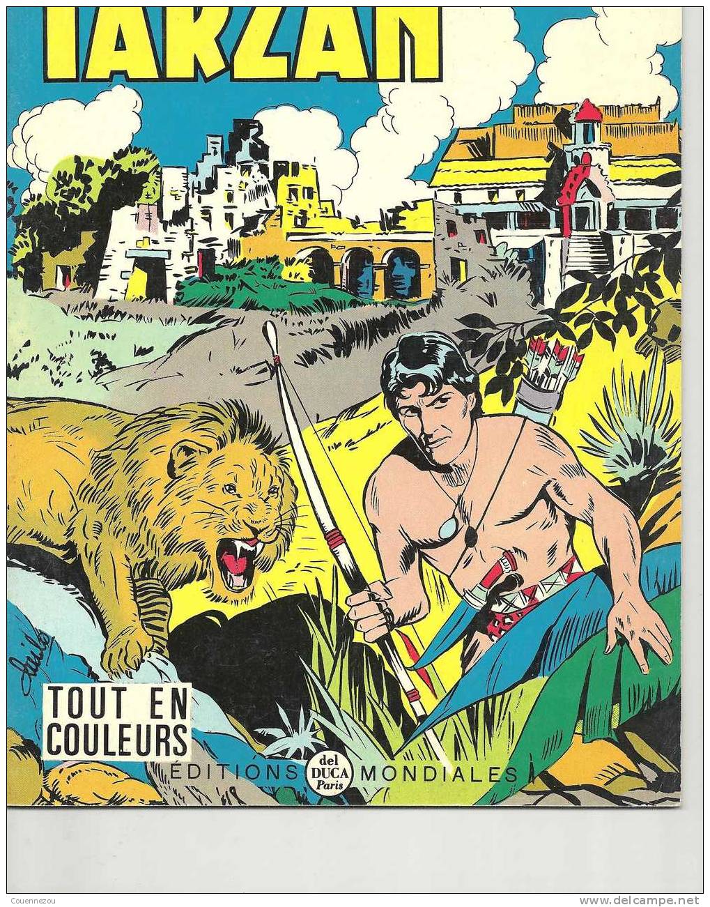 TARZAN N° 12  Editions Mondiales 1964 Del Duca Edgar Rice Burroughs - Tarzan