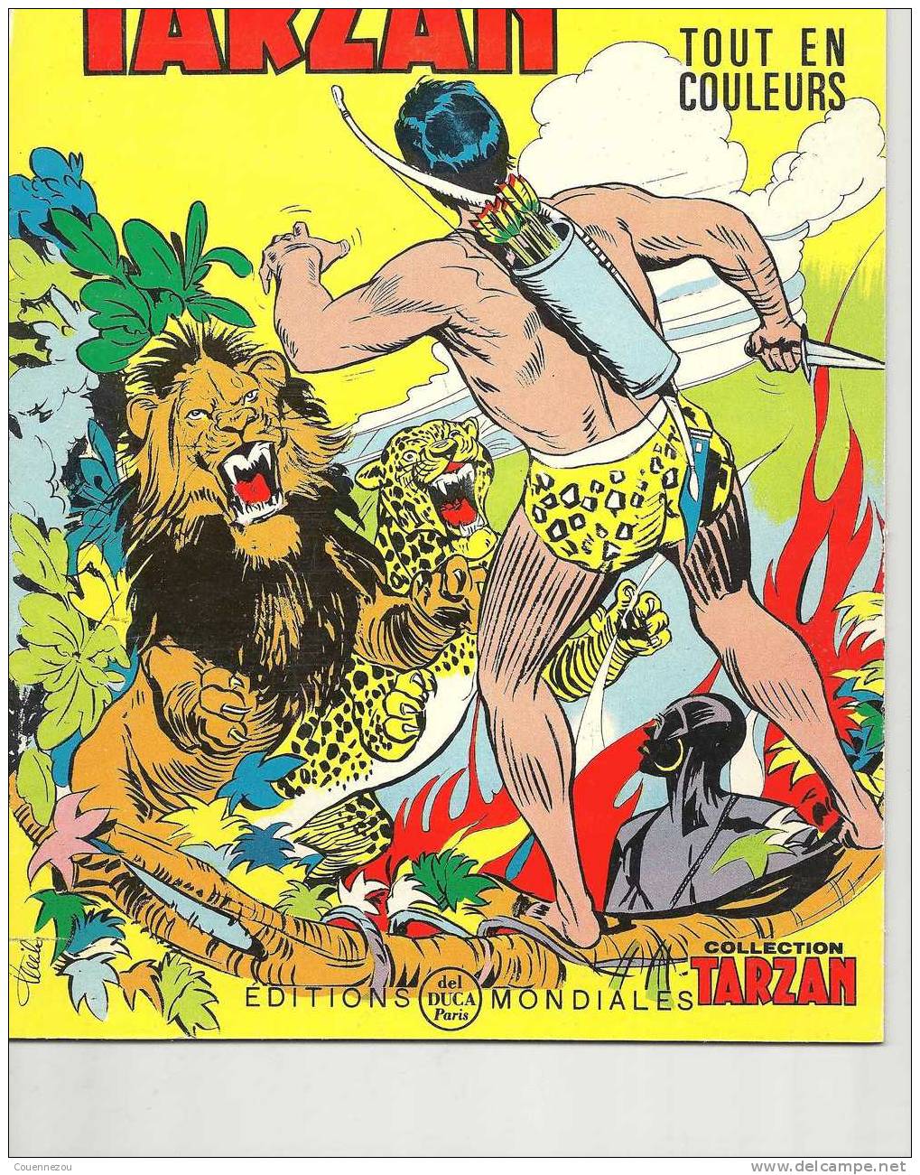 TARZAN N° 23  Editions Mondiales 1964 Del Duca Edgar Rice Burroughs - Tarzan