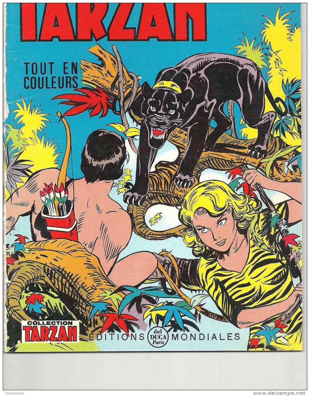 TARZAN N° 19  Editions Mondiales 1966 Del Duca Edgar Rice Burroughs - Tarzan