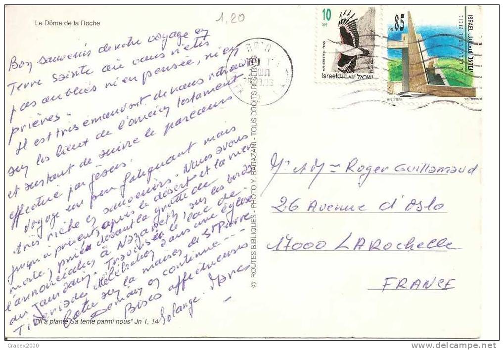 N° Y&t      CP    XXXXXX     Vers    FRANCE    Le 28 MARS 1993 - Cartas & Documentos