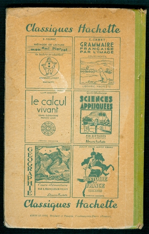 VOCABULAIRE ET METHODE D'ORTHOGRAPHE De Gabet Et Gillard (1932), Cours Elementaire Et Moyen, Librairie Hachette - 6-12 Years Old