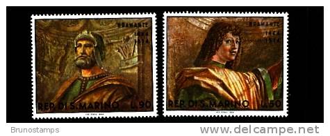 SAN MARINO - 1969  BRAMANTE PAINTINGS  SET   MINT NH - Nuevos