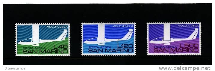 SAN MARINO - 1974  AIR MAIL   SET  MINT NH - Unused Stamps