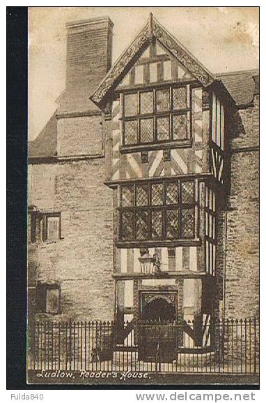CPA.   LUDLOW.   Reader´s House.    1919. - Shropshire