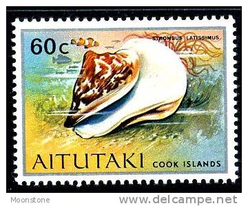 Aitutaki 1974 60c Shell Definitive MNH (A) - Aitutaki