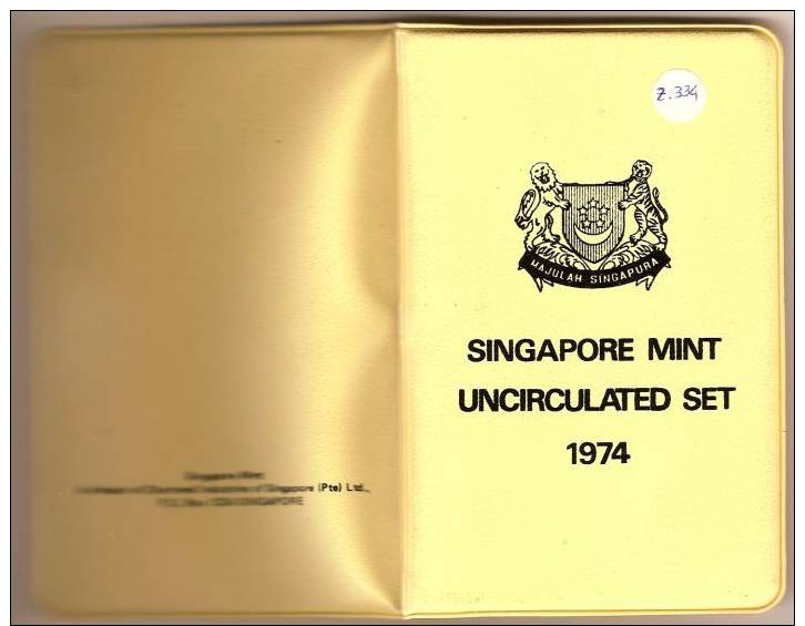 TC002 Singapura Mint Set 1974  () - Singapore