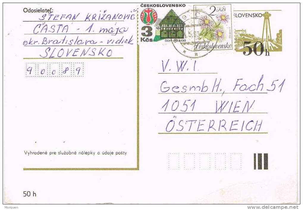 Entero Postal CASTA (Checoslovaquia) 1993 - Cartoline Postali
