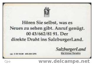 # GERMANY S03_89 SalzburgerLand 50 Gd 04.89  Tres Bon Etat - S-Series: Schalterserie Mit Fremdfirmenreklame