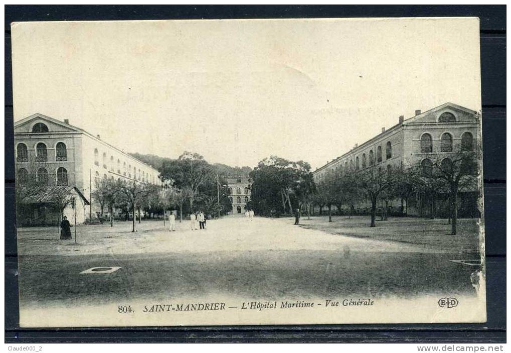 SAINT MANDRIER . L'Hopital Maritime Vue Générale Carte Animée . Voir Recto - Verso  (K015) - Saint-Mandrier-sur-Mer