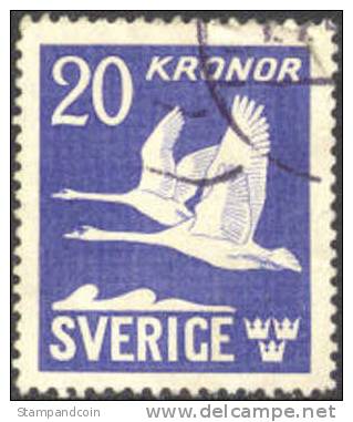 Sweden C8c Used 20k Airmail From 1942 - Gebraucht