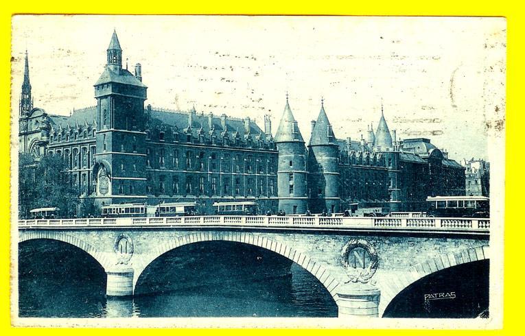 TRAMWAY PARIS 75 PALAIS DE JUSTICE – LA CONCIERGERIE LES COINS JOLIES DE PARIS – IMP. PATRAS  B69 - Transport Urbain En Surface