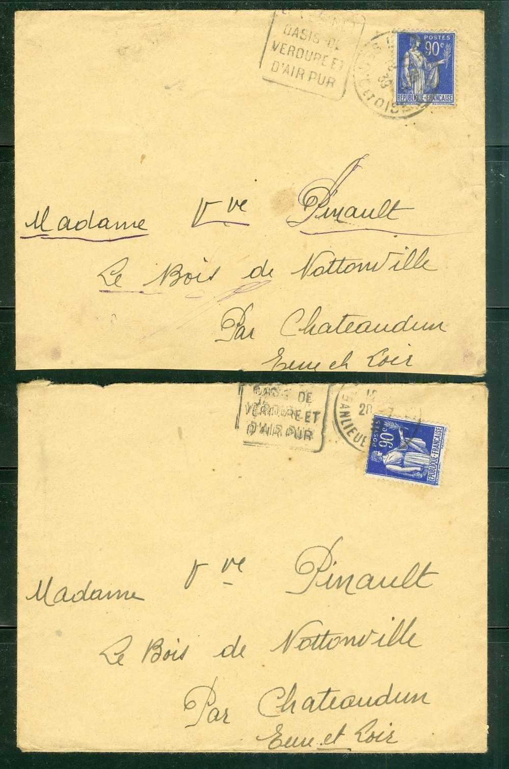 Lot Der 10 Lettres Periode Semi Moderne - Bb73 - Storia Postale