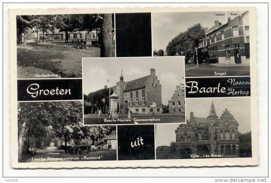 BAARLE NASSAU-MEERZICHT-ZELDZAAM-VERSTUURDE KAART 1961 - Baarle-Hertog