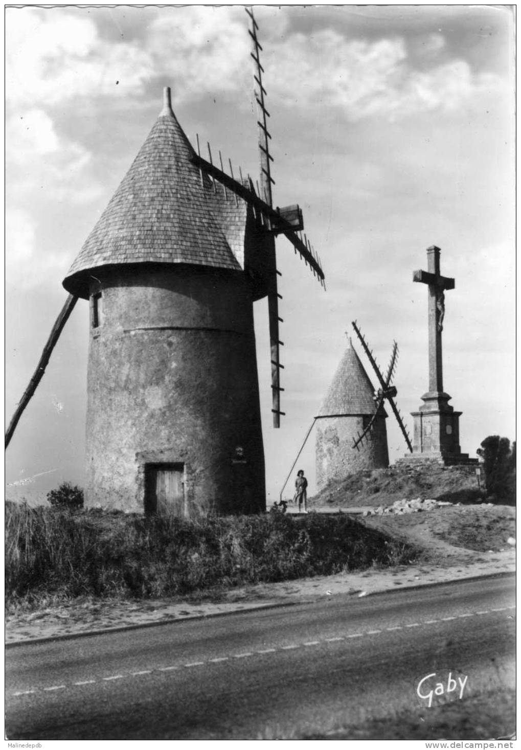 CPA  1963 - LE MONT DES ALOUETTES (VENDEE) - Près Les Herbiers - Les Moulins Et Le Calvaire - Les Herbiers