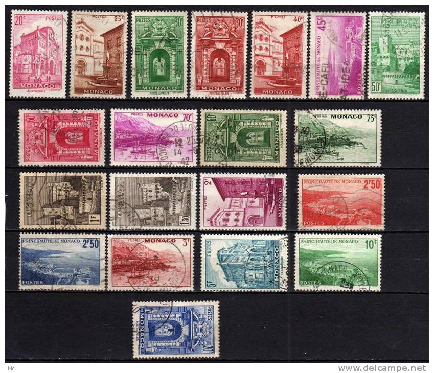 Monaco N° 169 / 183 Oblitérés ° - Used Stamps