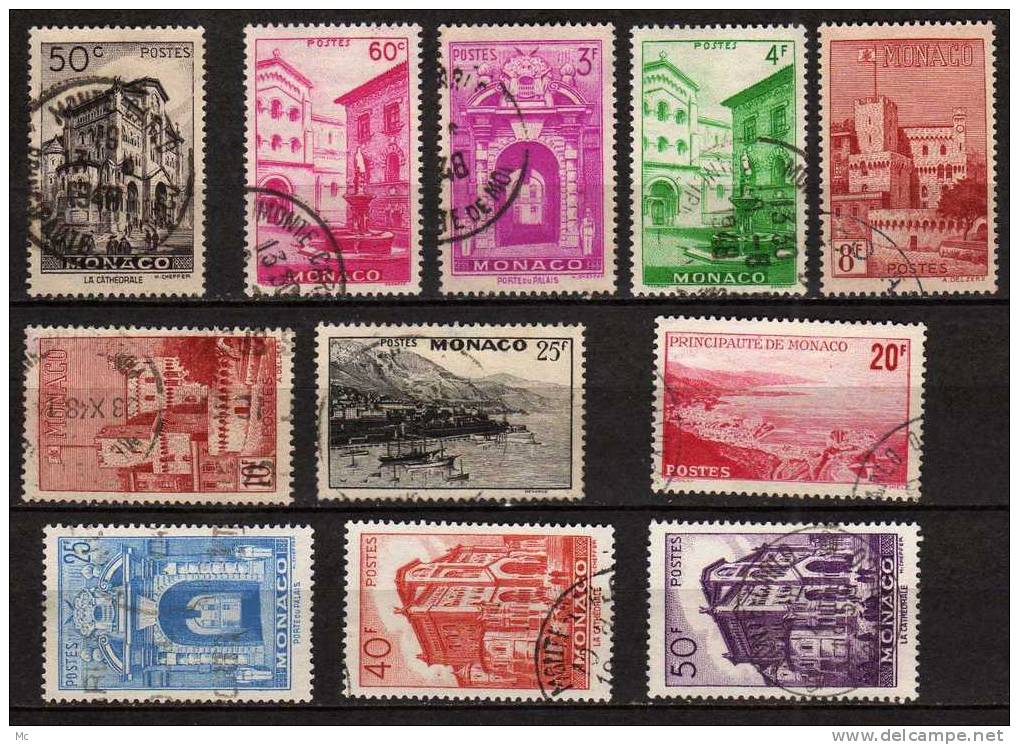 Monaco N° 307 / 313 Oblitérés ° - Used Stamps