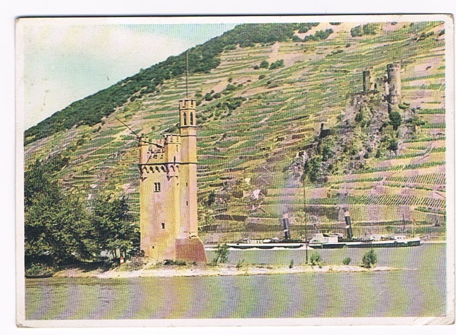 Rüdesheim Am Rhein Der Mauseturn Und Ruine Ehrenfels 1958 - Darmstadt