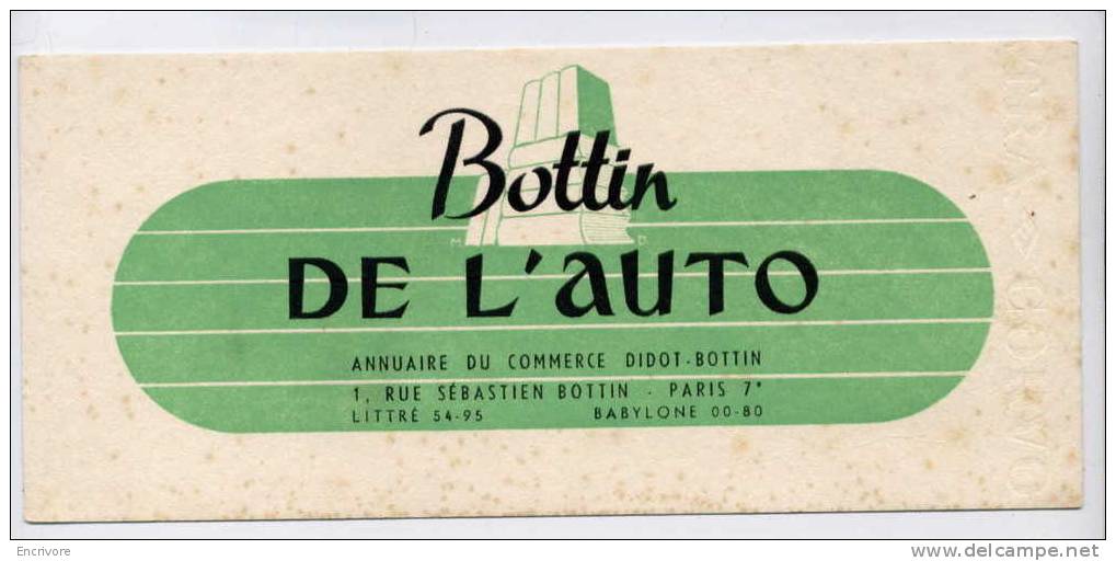 2 Buvard DIDOT BOTTIN Bottin Mondial Bottin De L'auto - Papelería