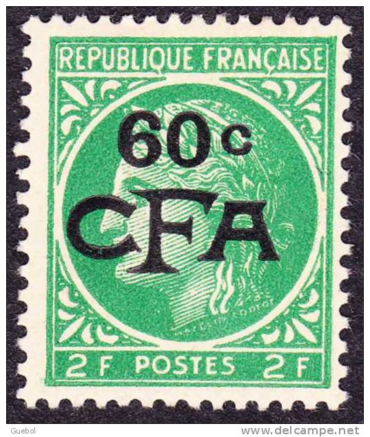 Réunion N° 286 ** Cérès De Mazelin 60c/2F Vert - Ongebruikt