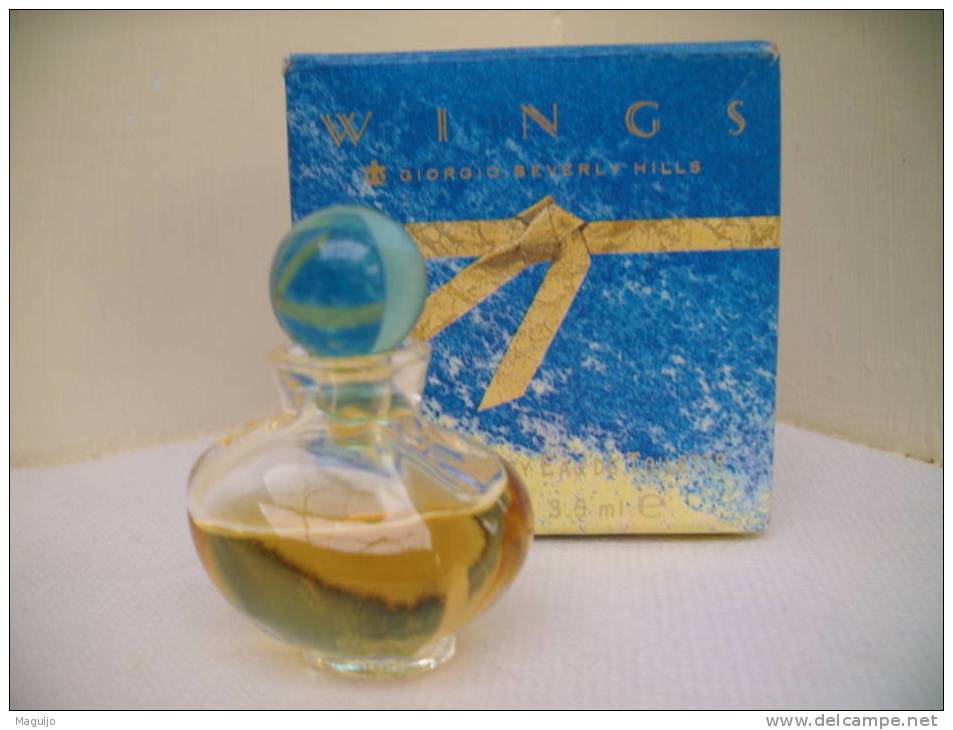 GIORGIO BEVERLY HILLS" WINGS"MINI EXTRAORDINARY EDT 3,5 ML LIRE §§§ - Miniatures Womens' Fragrances (in Box)