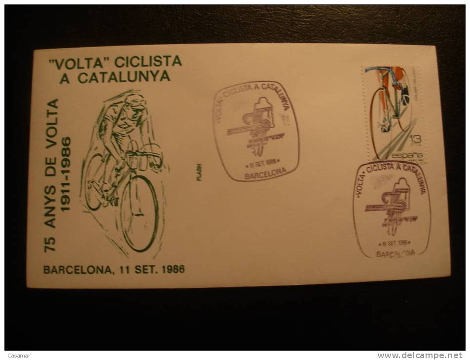 Volta A Catalunya Catalonia Tour Cycliste 1986 Matasellos Especial Cancel Cover Sobre Enveloppe - Ciclismo