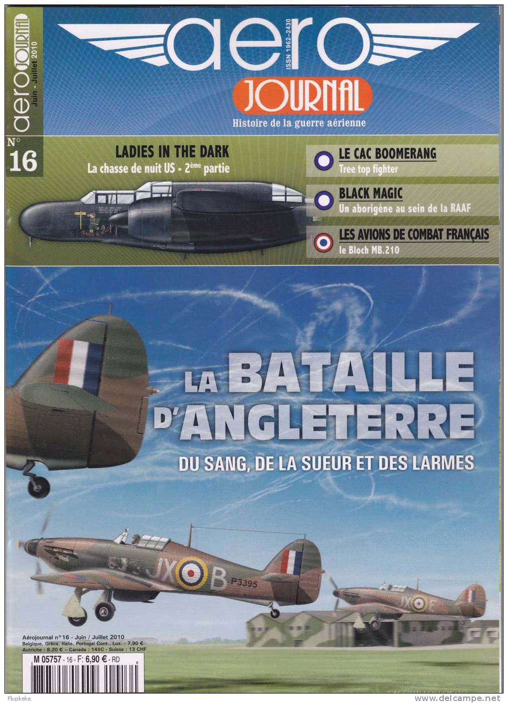 Aéro Journal 16 Juin-juillet 2010 La Bataille D´Angleterre - Luchtvaart