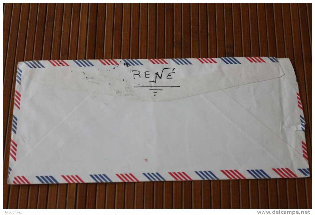 ENVELOPPE LETTER BY AIR MAIL ETATS UNIS D'AMERIQUE USA PLAINFIELD  P/ MARSEILLE FRANCE 1974 - Covers & Documents