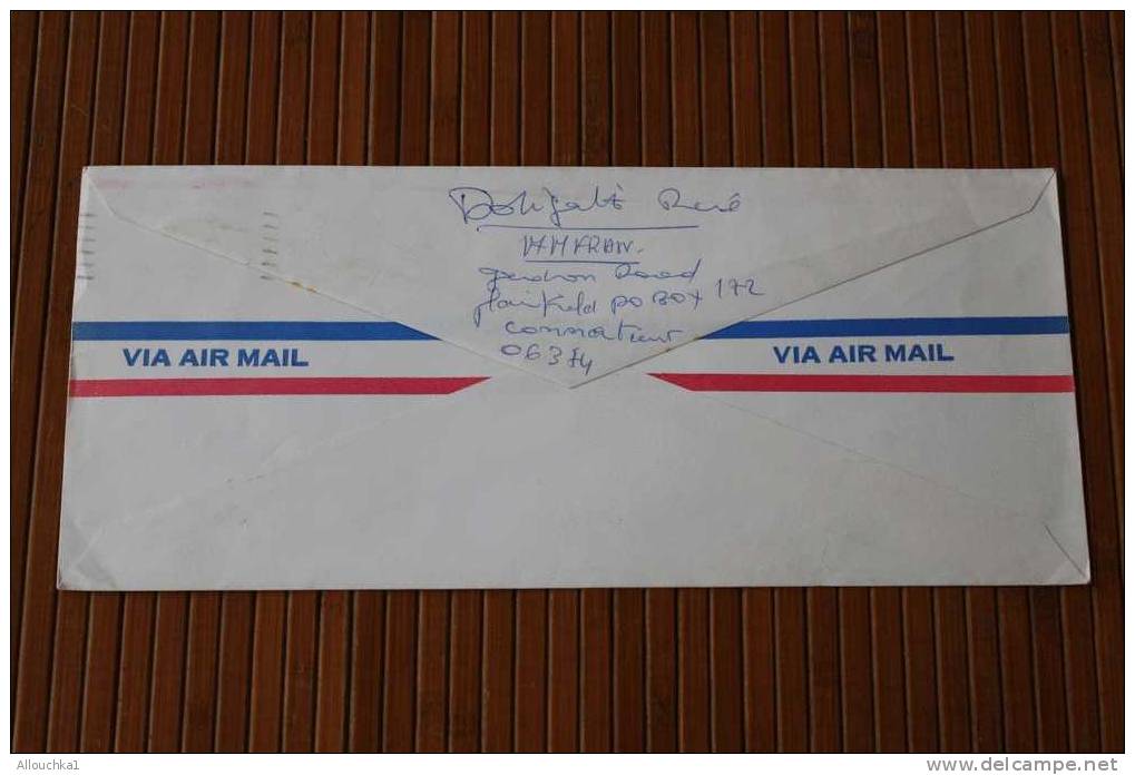 ENVELOPPE LETTER BY AIR MAIL ETATS UNIS D'AMERIQUE USA   PLAINFIELD P/ MARSEILLE FRANCE 1975 - Briefe U. Dokumente