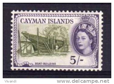 Cayman Islands - 1955 - 5 Shilling Definitive - MH - Caimán (Islas)