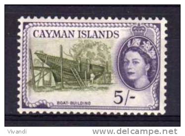 Cayman Islands - 1955 - 5 Shilling Definitive - MH - Iles Caïmans